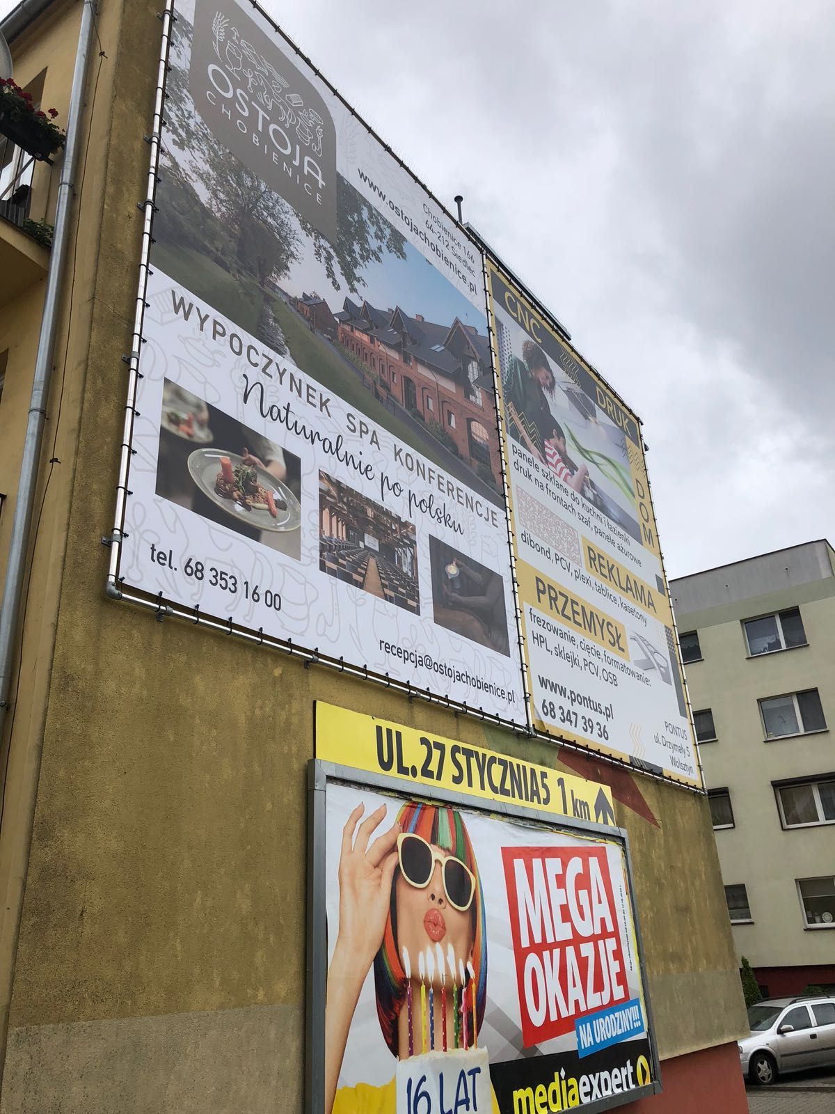 Miejsce na reklamę , Wolna powierzchnia reklamowa - Grodzisk Wlkp 30m2
