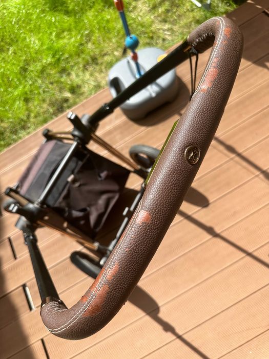 Cybex Priam2.0 cały zestaw gondola, spacerówka/2w1 rose gold+akcesoria