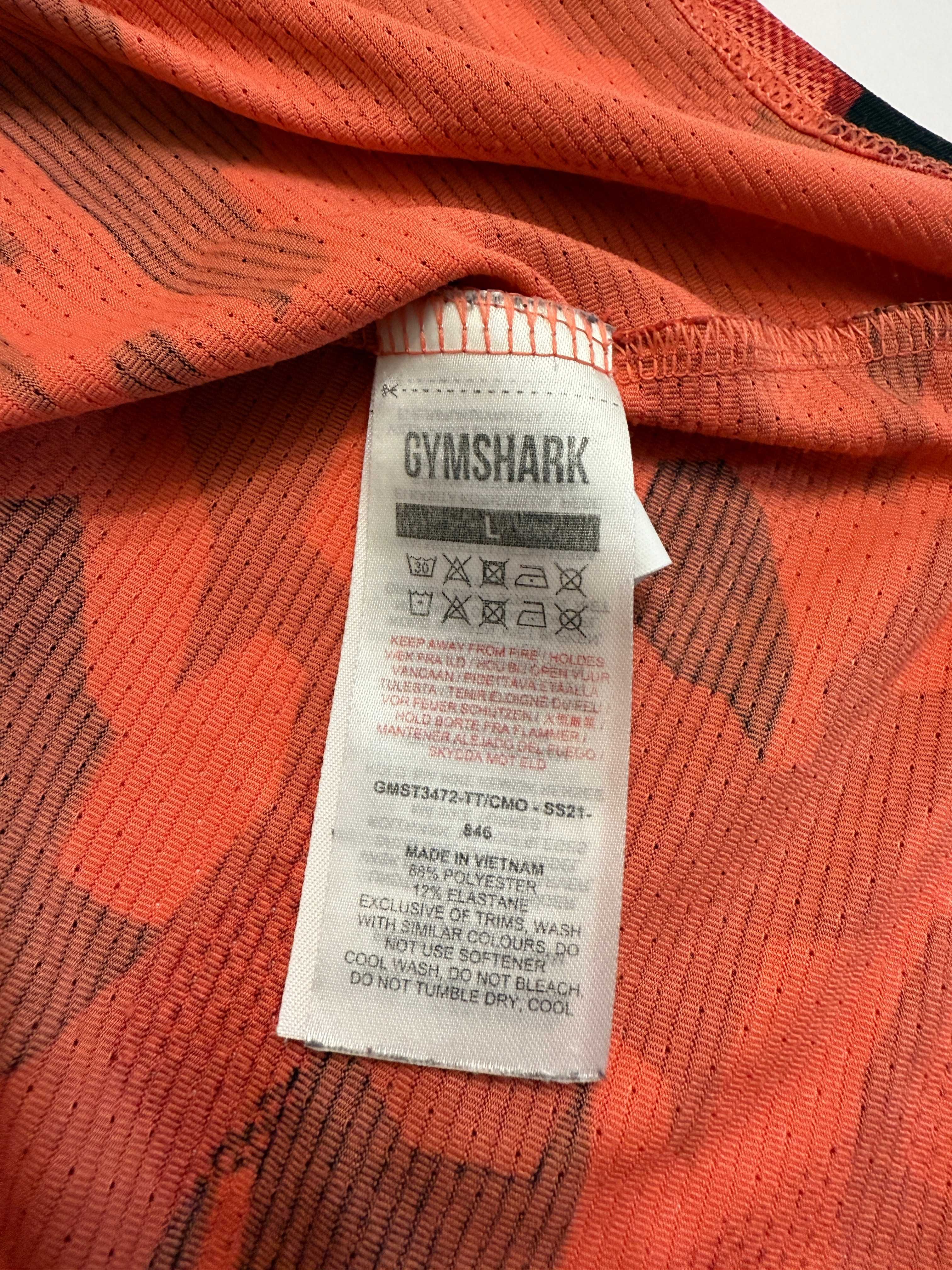 Футболка Gymshark Arrival T-Shirt, Red/Camo (оригінал)