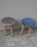Taboret tapicerowany