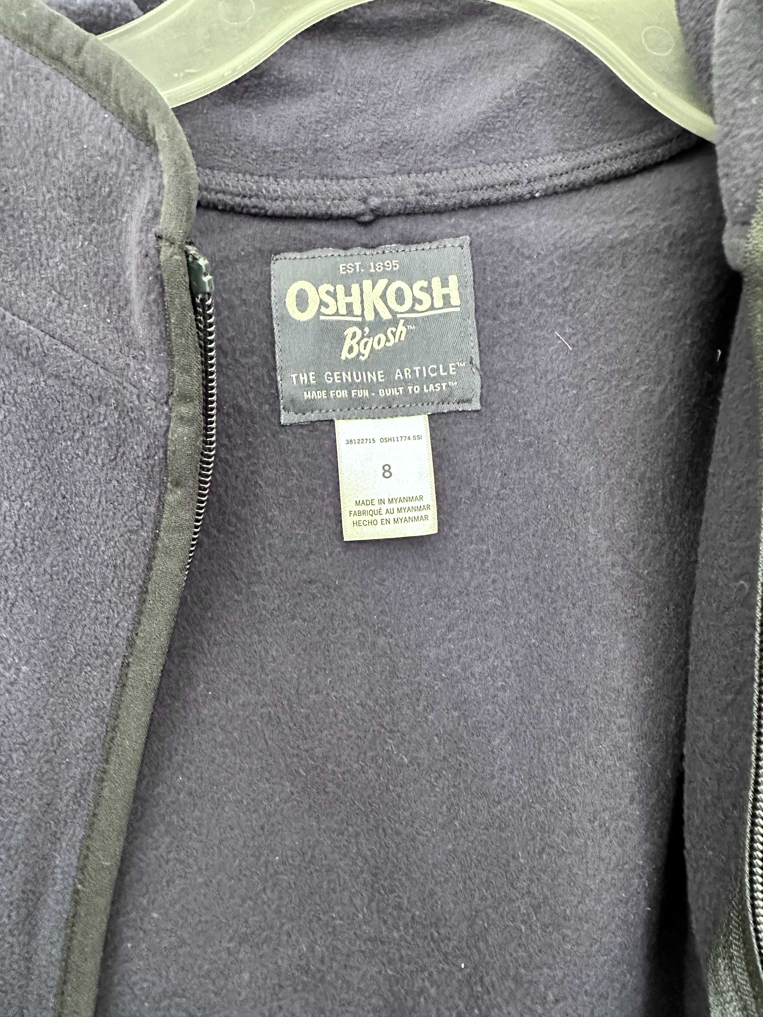 Флисовая кофта OshKosh, свитер, реглан поддева для мальчика, 8 лет