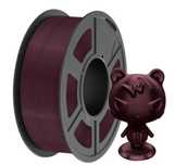 Нить, филамент, пластик для 3D-принтера 1кг TPU-SILK бордовий
