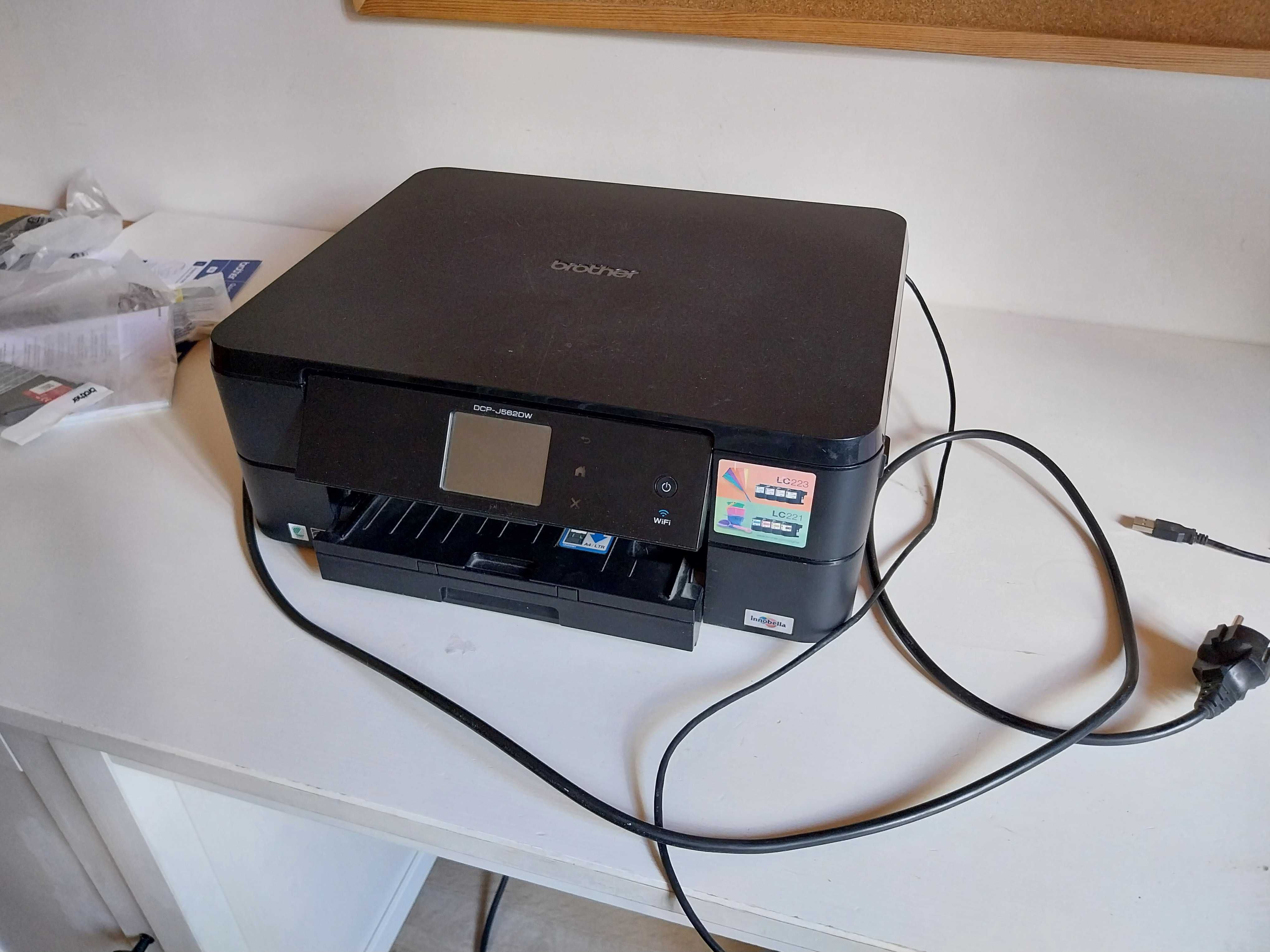 Drukarka, urządzenie wielofunkcyjne Brother DCP-J562DW wifi skaner CD