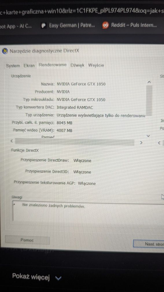 Laptop Gamingiwy Asus ROG GL503VD i5 7300, GTX 1050, DYSK SSD 500GB, 8