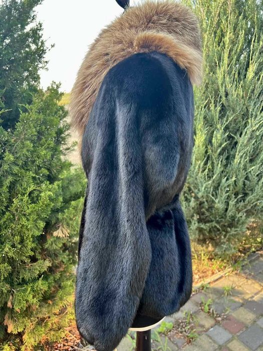 Норковый полушубок, шуба, натуральный мех