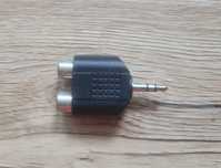 Adapter wtyk gniazdo Jack 6.35mm - 2 Cinch