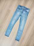 Spodnie jeansowe jeansy damskie niebieskie skinny low waist 30