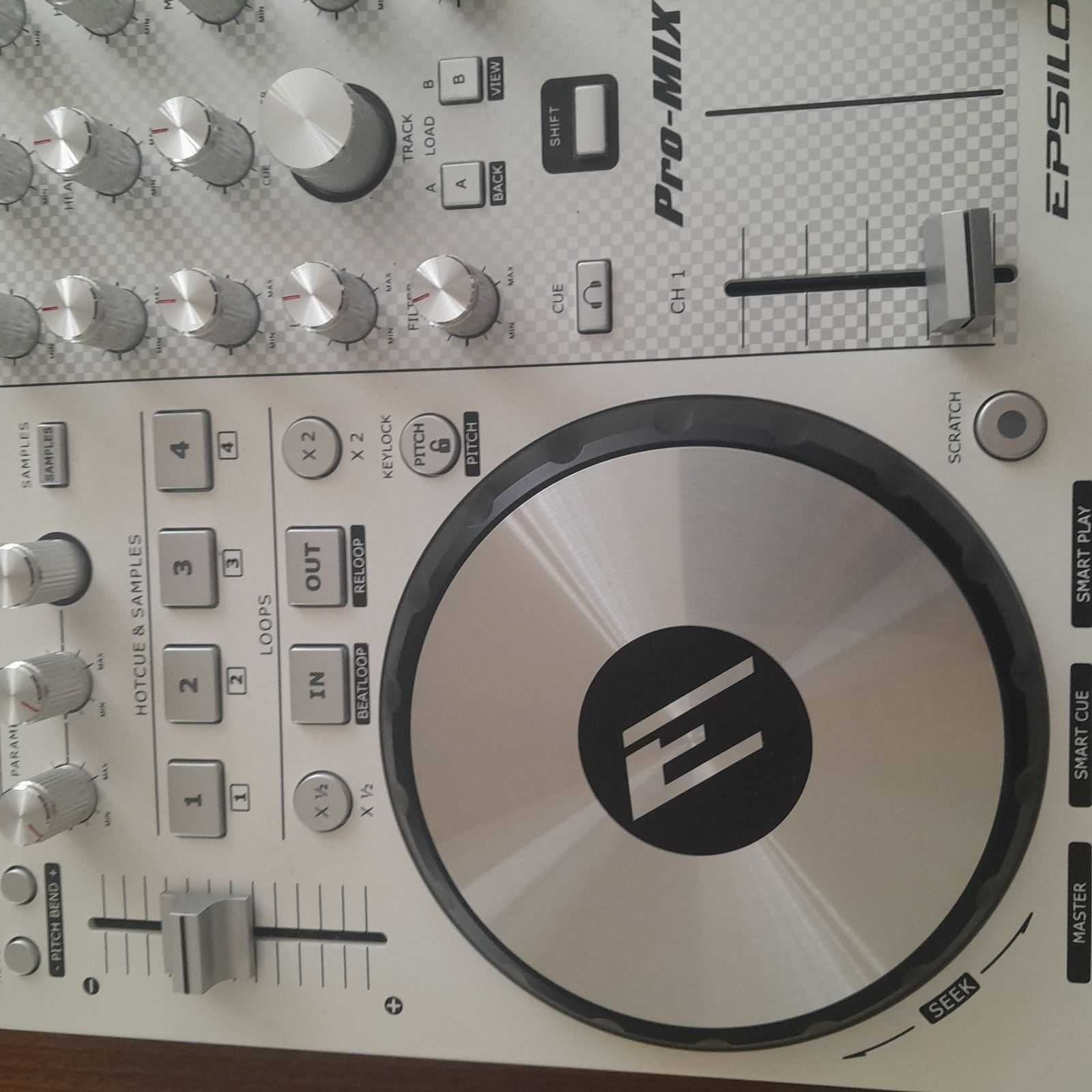 Epsilon Pro-Mix2 (White) Ultra-compact 2-Deck Professional MIDI/USB DJ