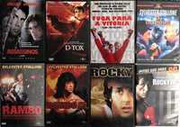 SYLVESTER STALLONE – 8 DVDs - Muito Bom Estado