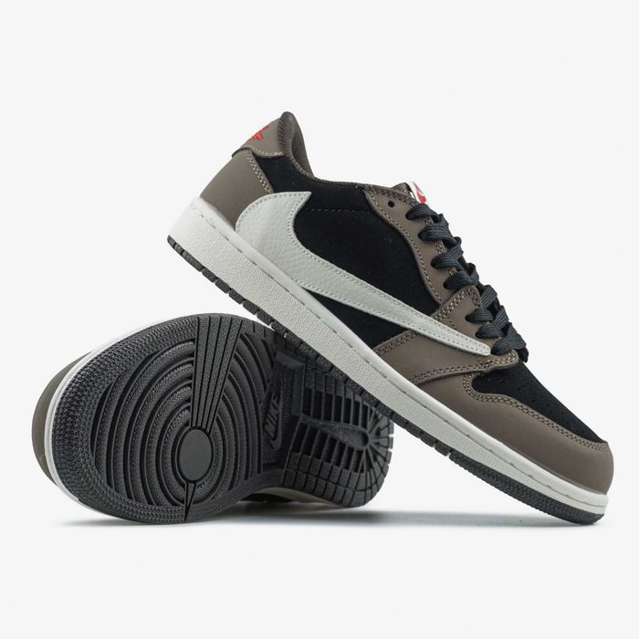 Кросівки Nike Air Jordan 1 Low OG SP Travis Scott Brown Mocha premium