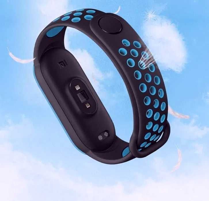 Браслет силиконовый ремешок для Xiaomi Mi Band 3,4,5,6,7
