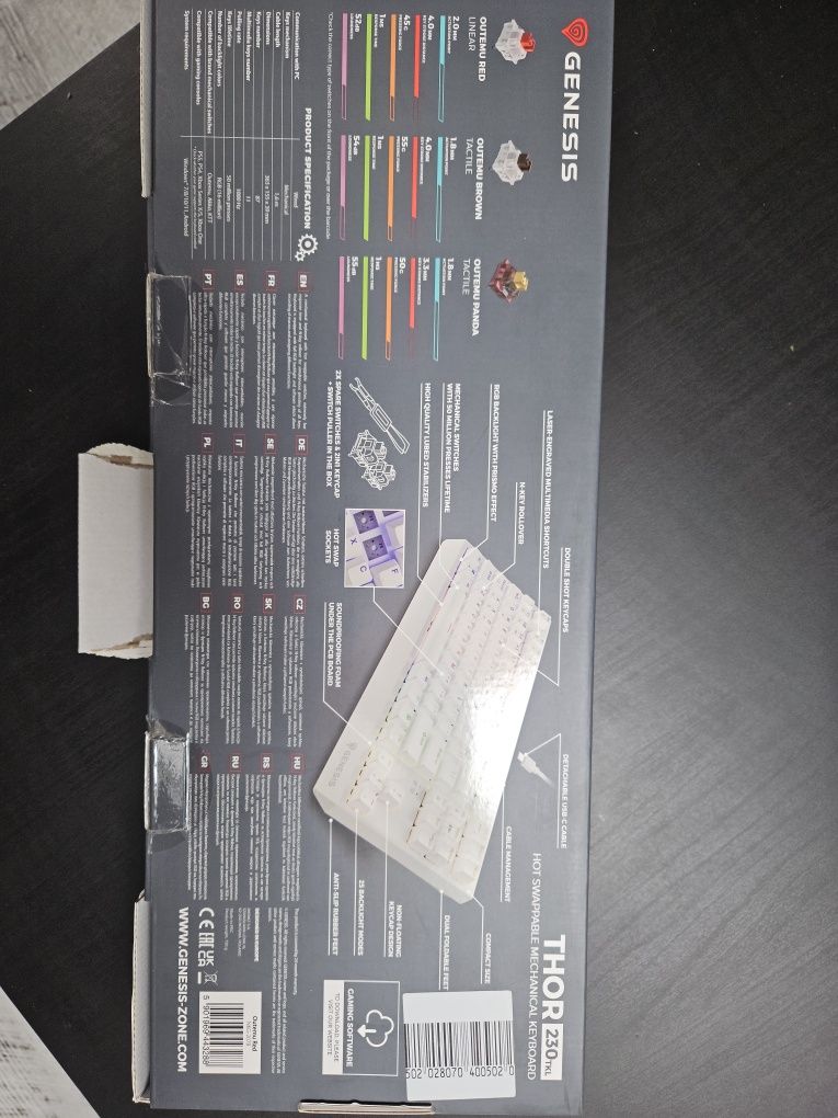 Klawiatura GENESIS Thor 230 TKL