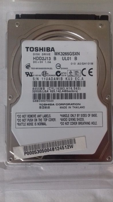 Disco 2.5 Portatil 320 GB