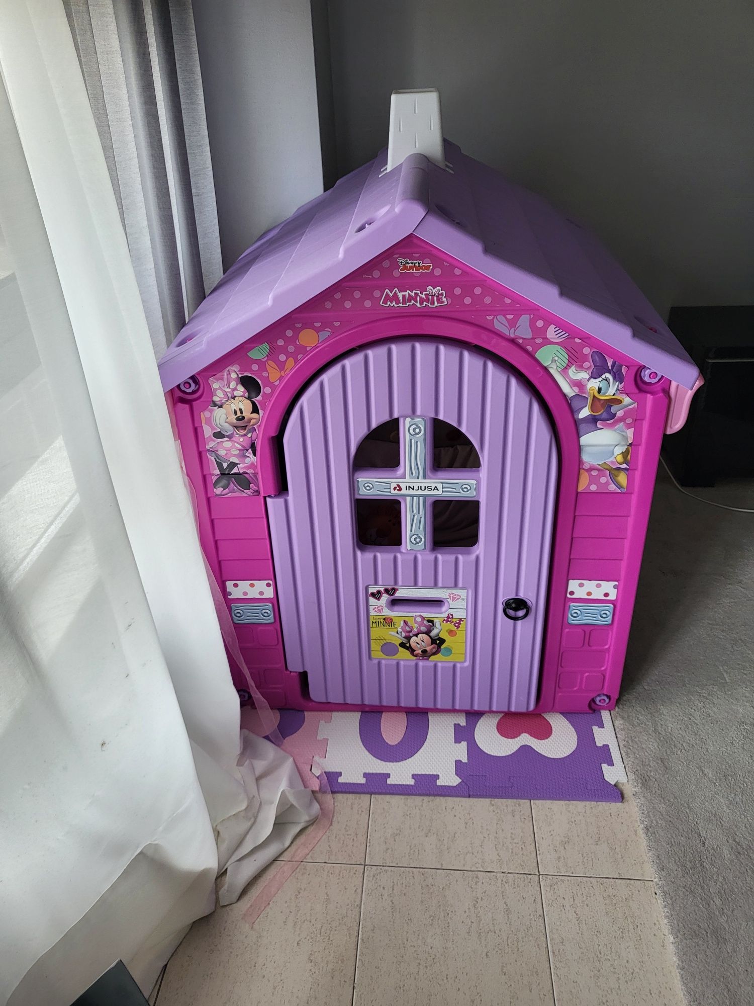 Casa de brincar minnie  jardim