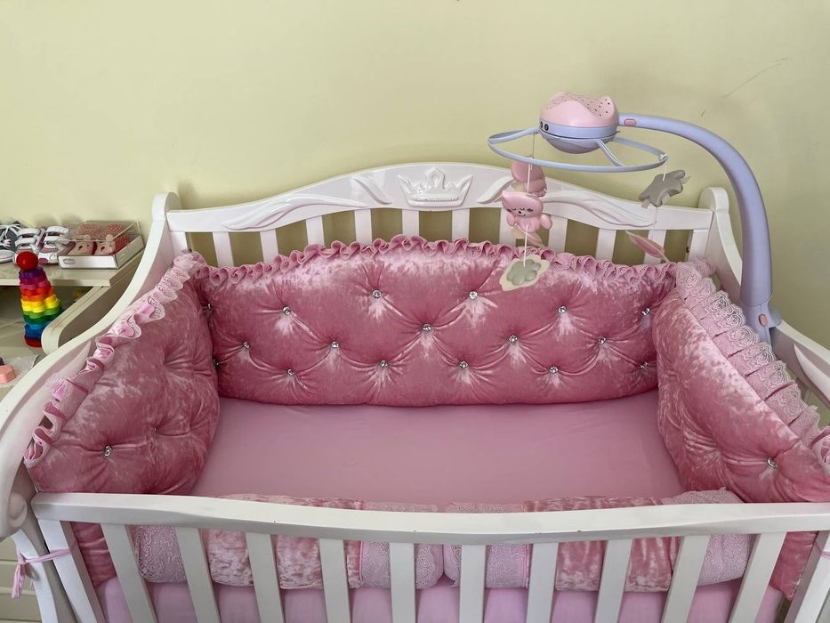 Ліжечко корона колисани плюс постіль ЦІНА ЗНИЖЕНА!