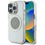 Etui Guess IML Metal Colored Circle Classic Logo MagSafe na iPhone 16