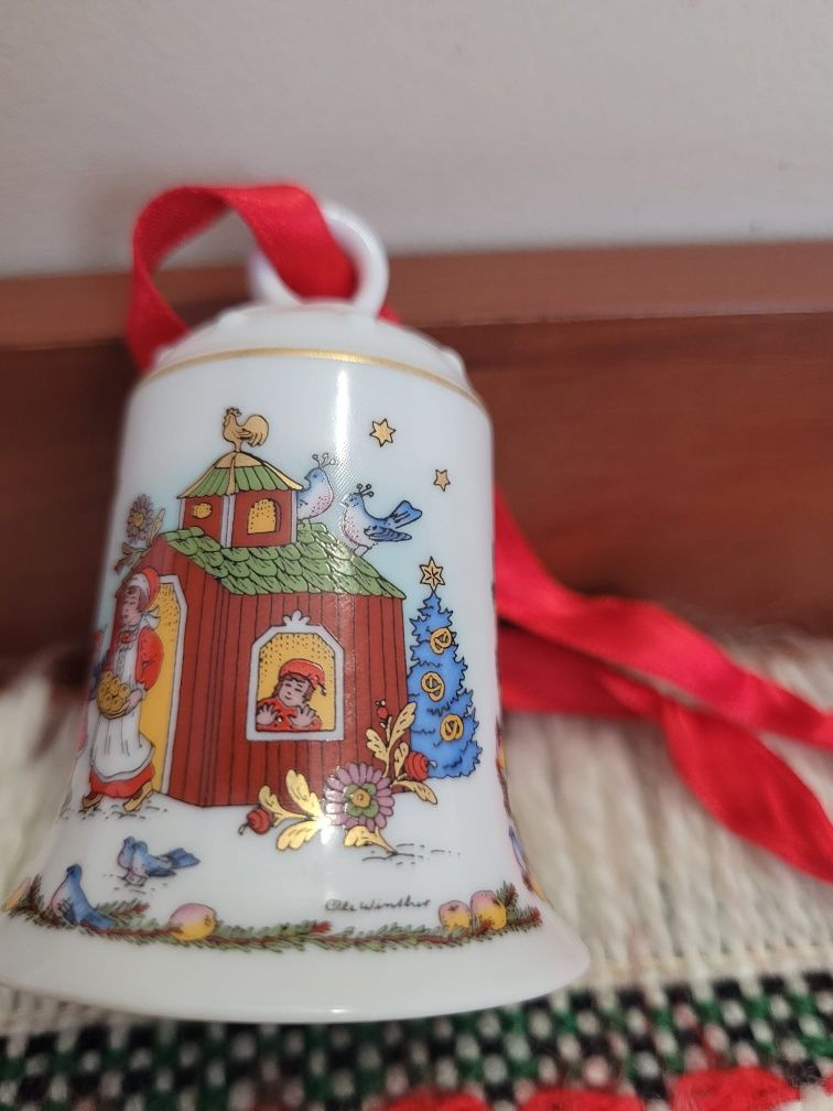 Dzwonek bożonarodzeniowy Hutschenreuther Vintage