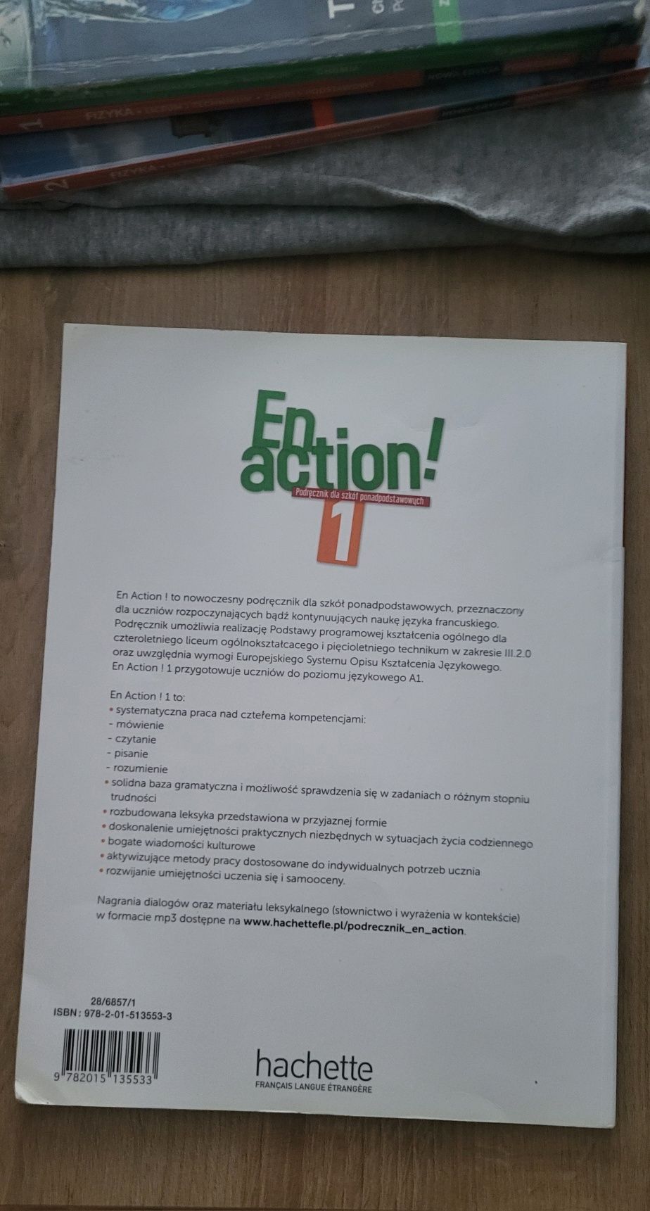 Podręcznik do francuskiego "En action! 1"