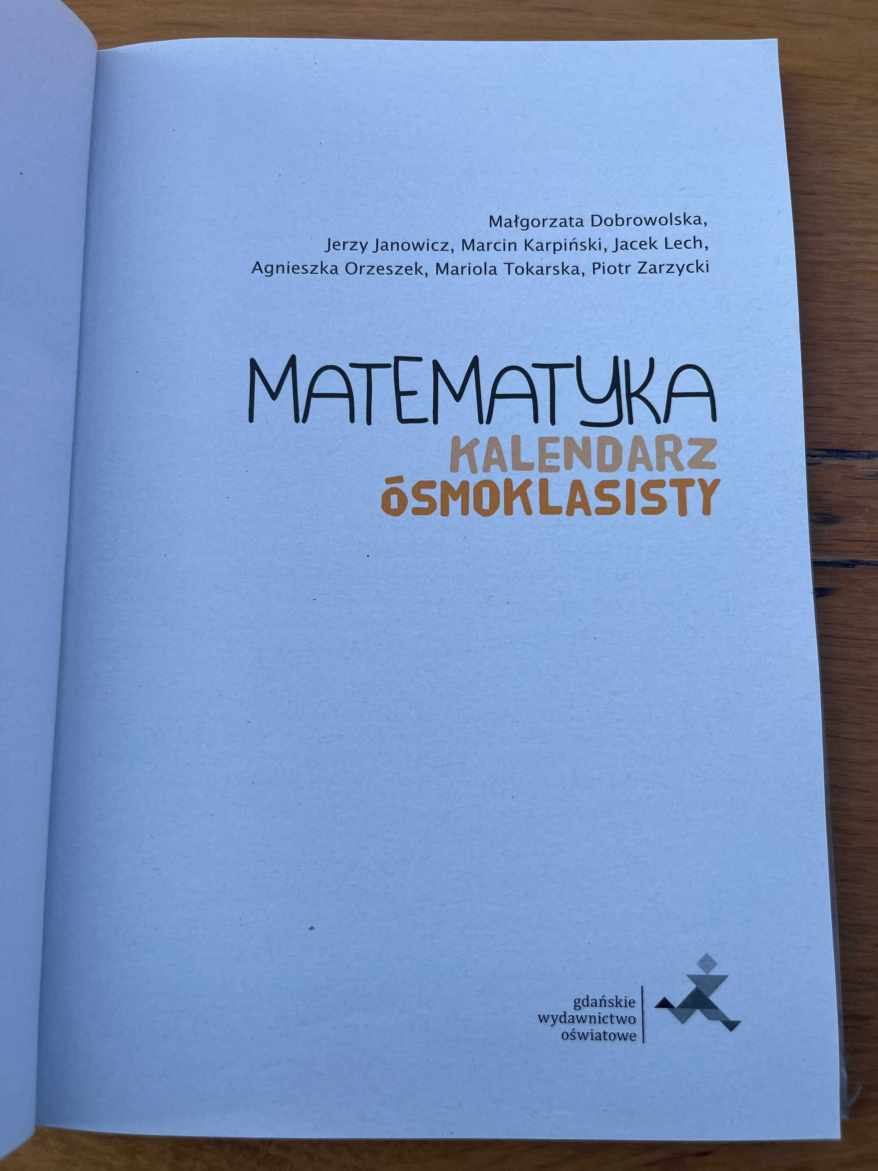 Matematyka kalendarz ósmoklasisty Gdańsk 2022