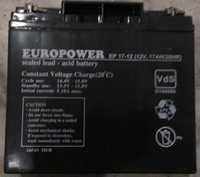 Аккумулятор 12в europower ep 17-12. Мото техника.