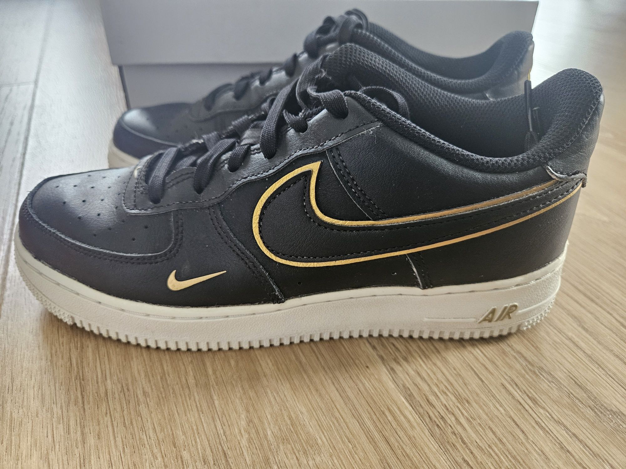 Nike Air Force 1 czarno złote 38.5