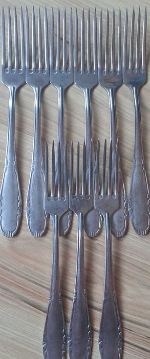 Widelce posrebrzane stare