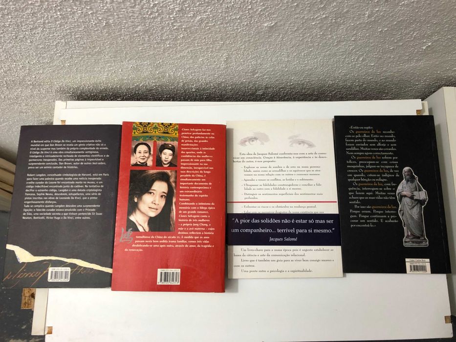 Livros Dan Brown, Paulo Coelho, Jung Chang, Jacques Salomé