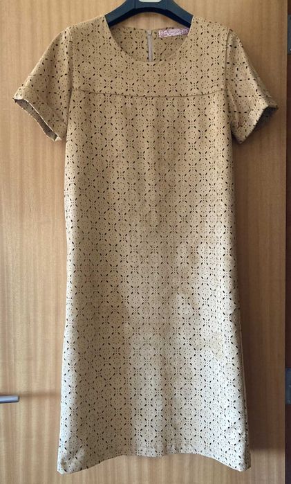 Vestido Throttleman em pele de pêssego