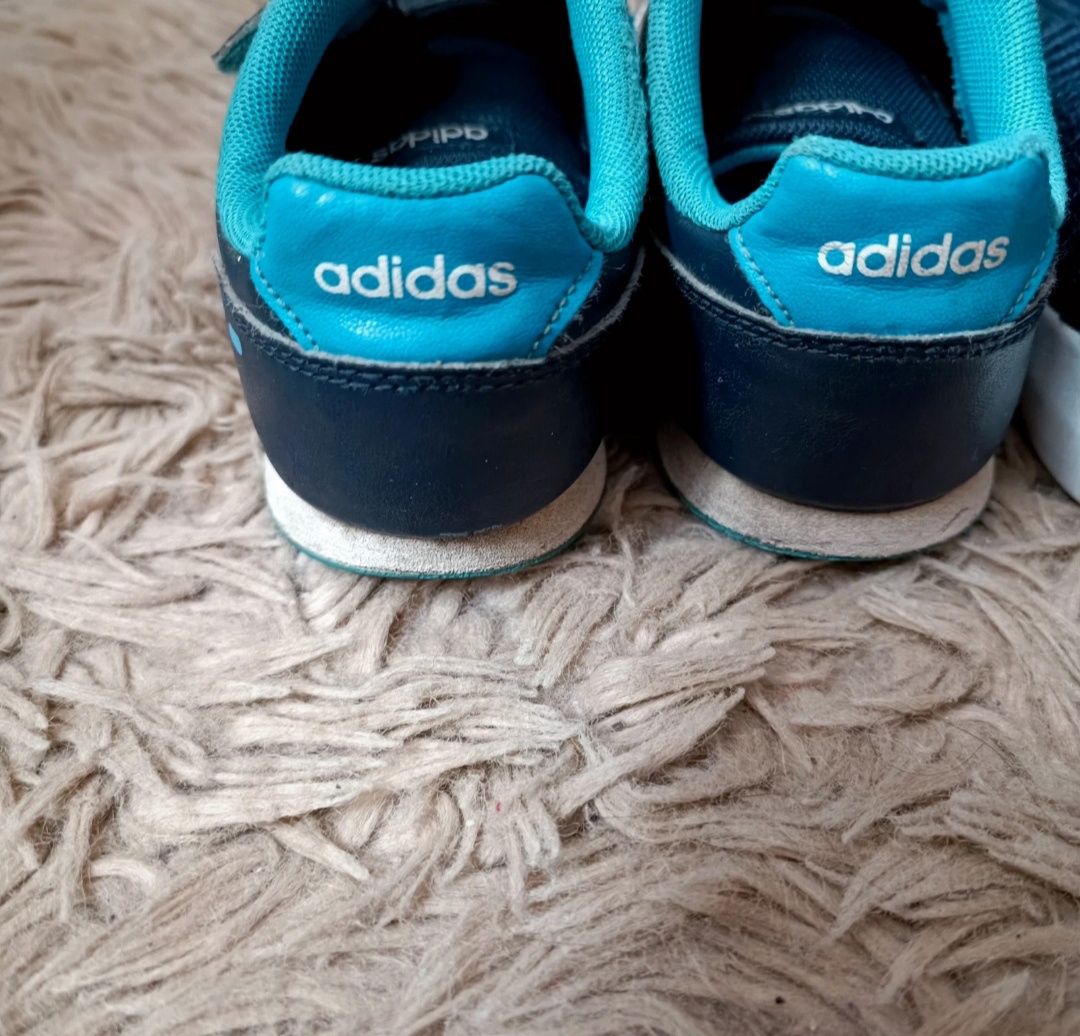 Buty sportowe, adidas, cool Club, 27, granatowe, białe,