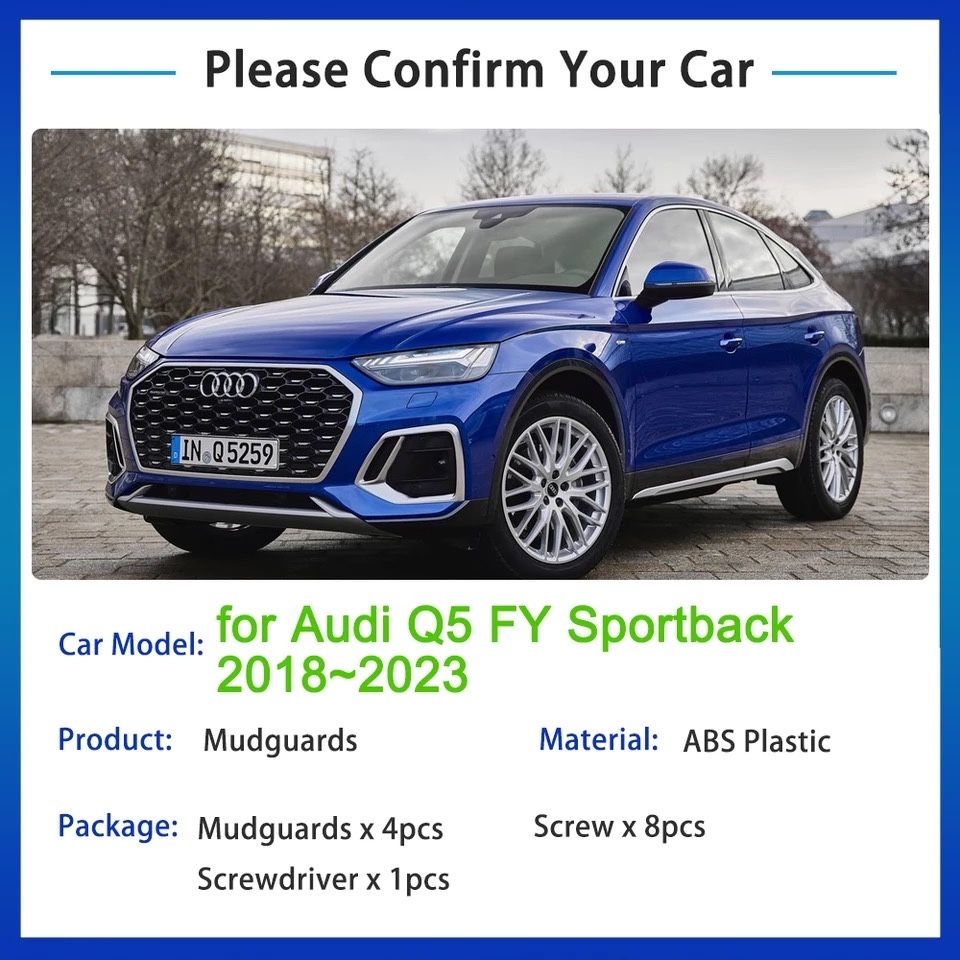 Брызговики на Audi Q5 Sportback, Q5,SQ5,2018-2022