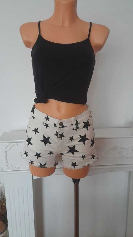 Białe szorty H&M r. S M