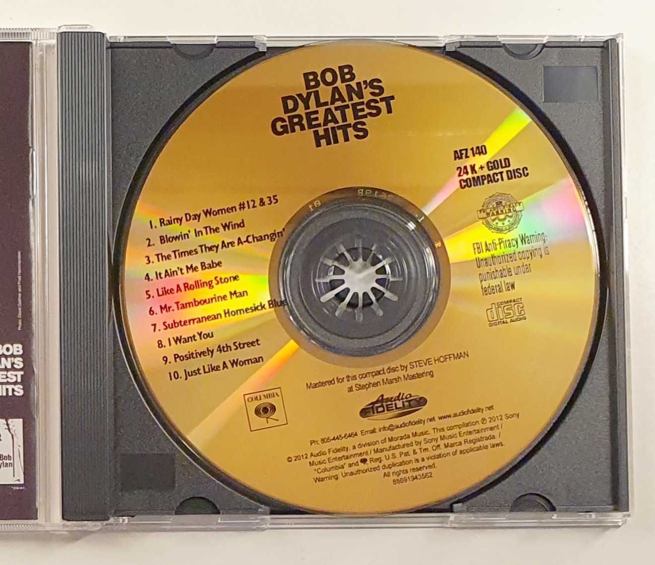 Bob Dylan - Greatest Hits (Audio Fidelity 24kt Ltd)