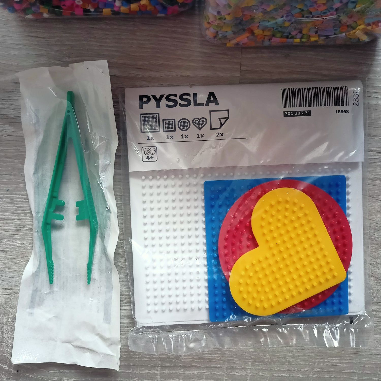 Koraliki pyssla Ikea podkladka zestaw