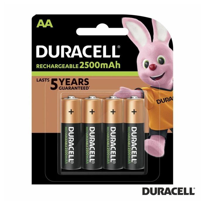 4X DURACELL Pilha Ultra Recarregável AA - 2500 mAh