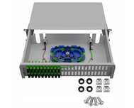 Przełącznica Światłowodowa Szuflada RACK 19" 2U 48xSC Duplex Szara