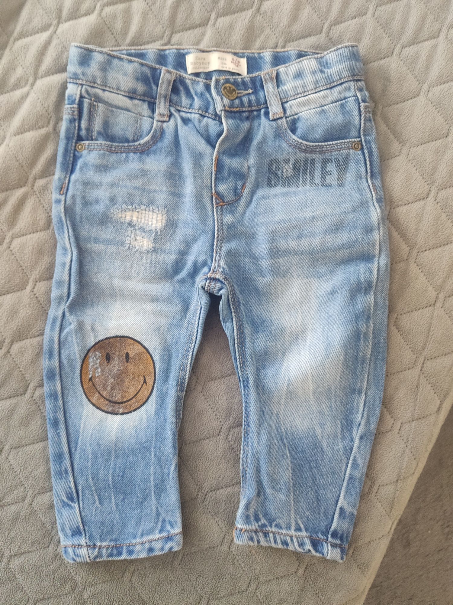 Spodnie jeans Zara chłopiec 74