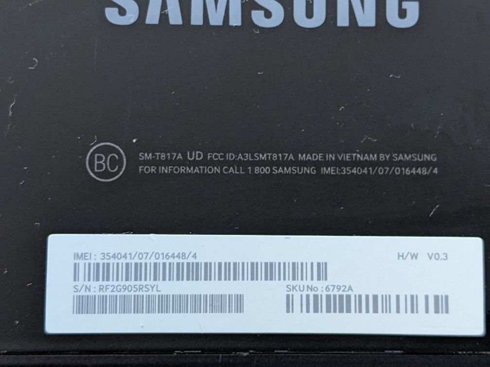 Планшет Samsung Galaxy  SM-T817A 3/32Gb. 9,7" SIM+micro SD. Оригінал!