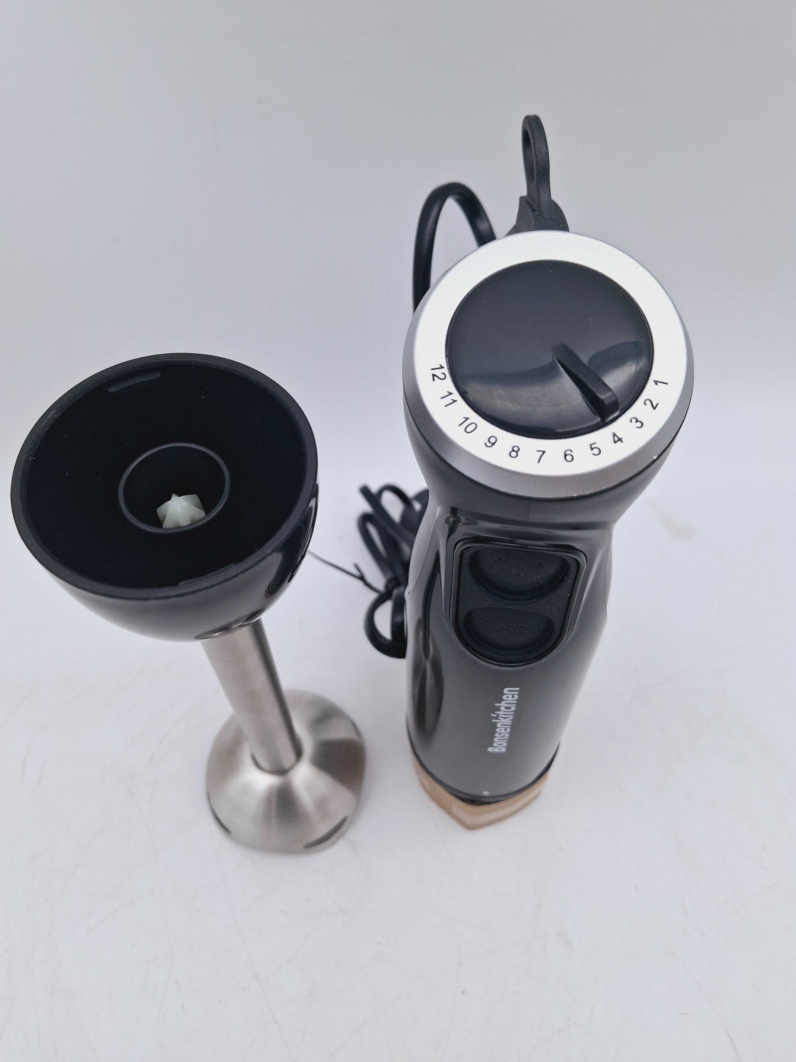 Blender ręczny 1000W stal nierdzewna regulacja prędkości JAK NOWY!