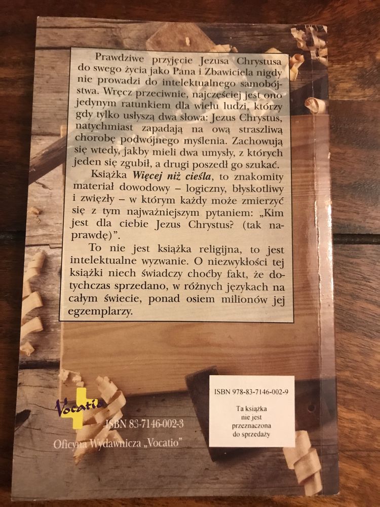 Więcej niż cieśla - Josh McDowell