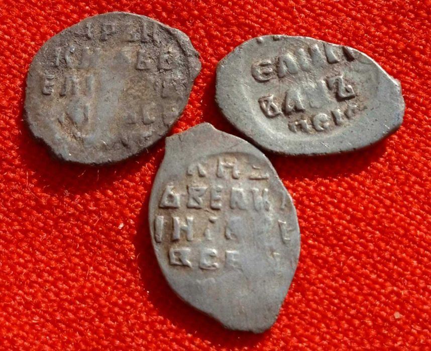 Копейки чешуйки Ивана Грозного серебро