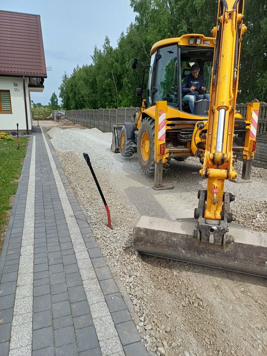 Gruz z transportem utwardzenie terenu Minikoparka