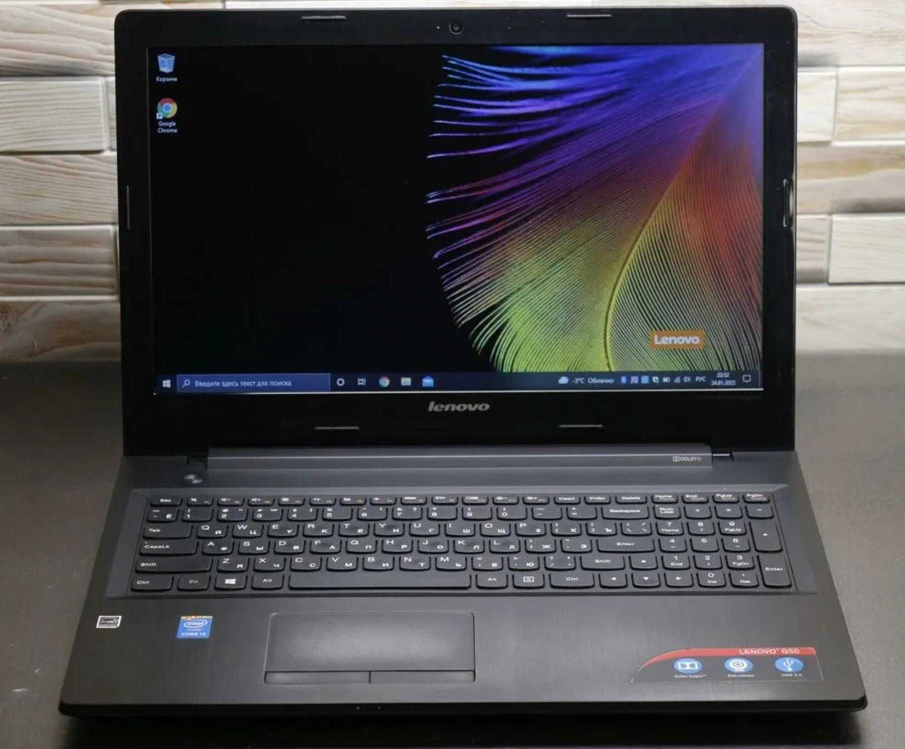 Ноутбук ультрабук Lenovo g50-80 windows 10 RAM 8 Gb