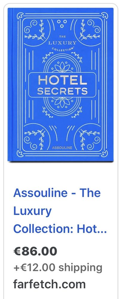 Livro Assouline Hotel Secrets