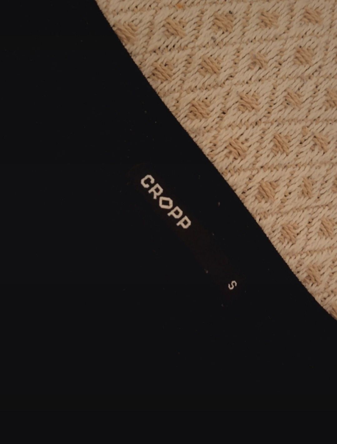 Czarny basic top