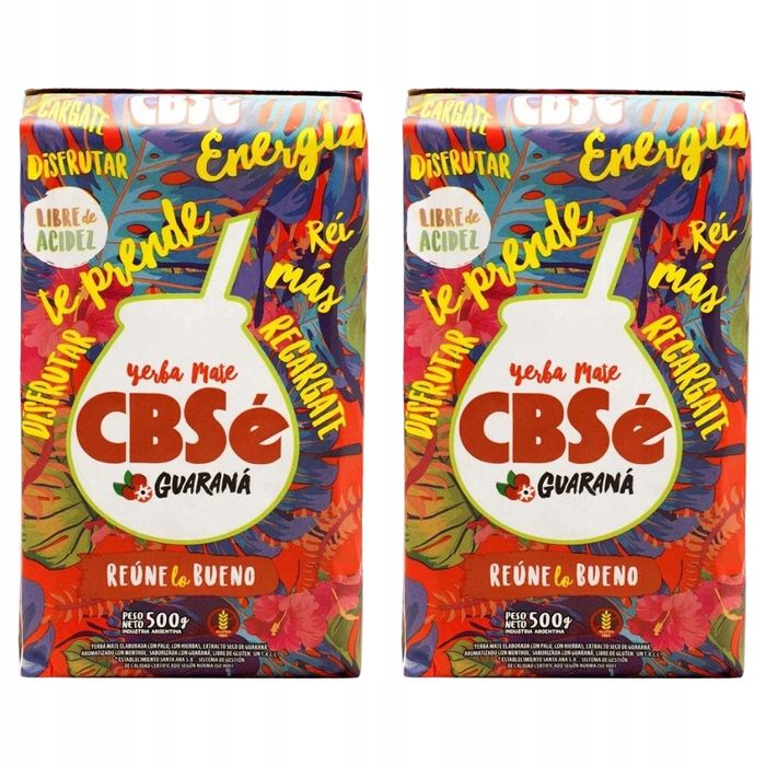 Yerba Mate CBSe Energia Guarana 2x500g 1kg