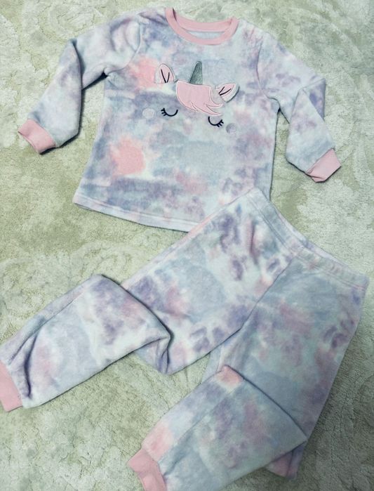 Пижама костюм теплая George для девочки 7-9 лет (128-135 см) Единорог