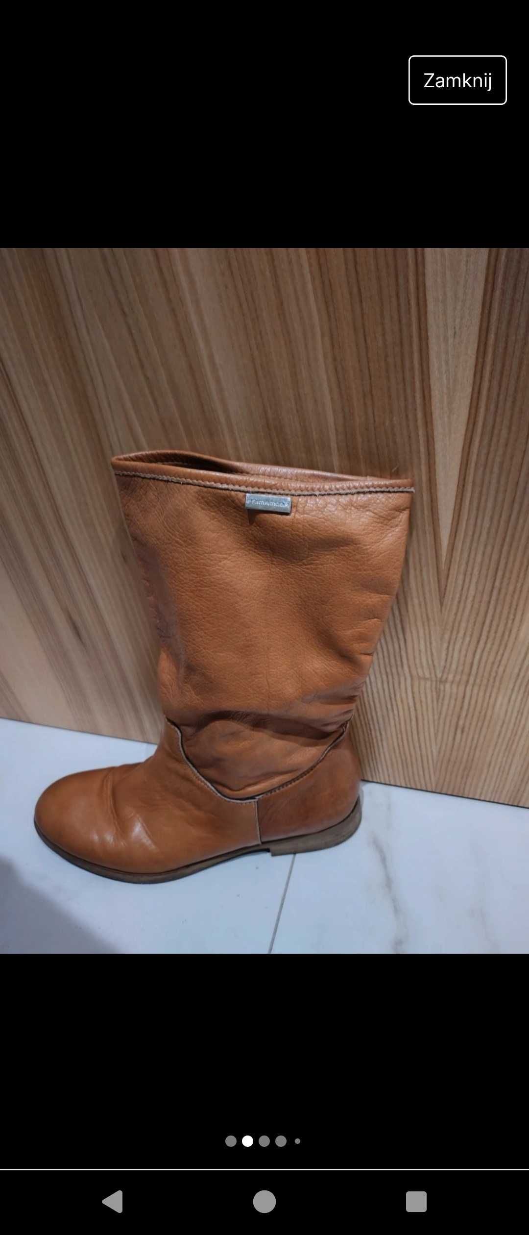 Prima moda kozaczki z miękkiej skóry