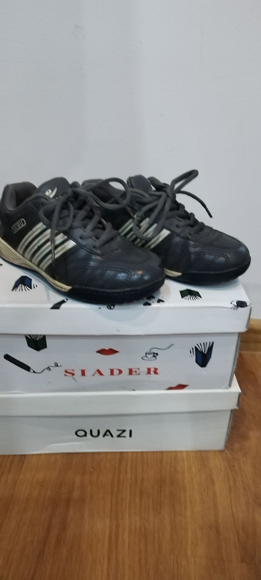 buty dziecięce szare jesienne adidasy eko skóra r 31