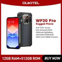 Oukitel WP30 Pro 12/512ГБ Защищённый Смартфон 11000 mAh / 120Вт / FHD+