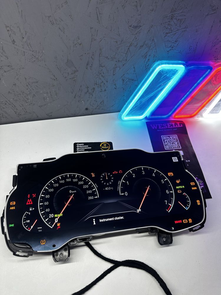 Щиток приборов без колец 6WB g30 g01 g11 bmw g12 g02 led 6вб приборка